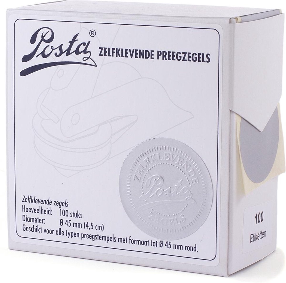 Zegeletiketten | zilver | Ø45mm